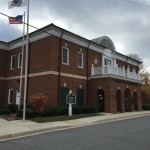 Bowling Green Courthouse is a historic county courthouse located at Bowling Green, Caroline County, Virginia. It was built about 1830, and is a two-story, four bay wide, brick temple form building in the Jeffersonian Roman Revival style.