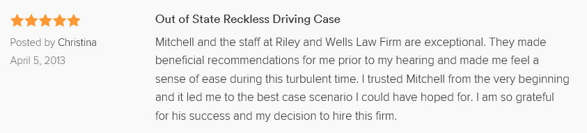 Mitchell and the staff at Riley and Wells Law Firm are exceptional. They made beneficial recommendations for me prior to my hearing and made me feel a sense of ease during this turbulent time. I trusted Mitchell from the very beginning and it led me to the best case scenario I could have hoped for. I am so grateful for his success and my decision to hire this firm.