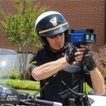 a colonial heights police officer operating LASER to enforce the speed limit in colonial heights va and to issue a speeding ticket 